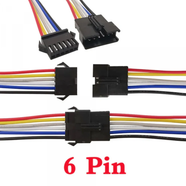 Пара соединительных проводов 6 pin