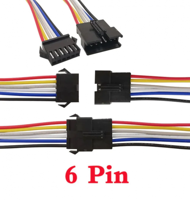 Пара соединительных проводов 6 pin