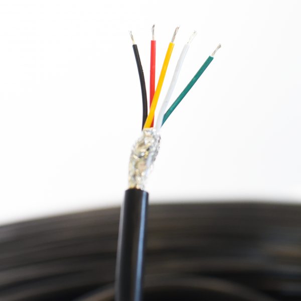 Провод 24 AWG ПВХ 5 жил (экранированный) (свет)