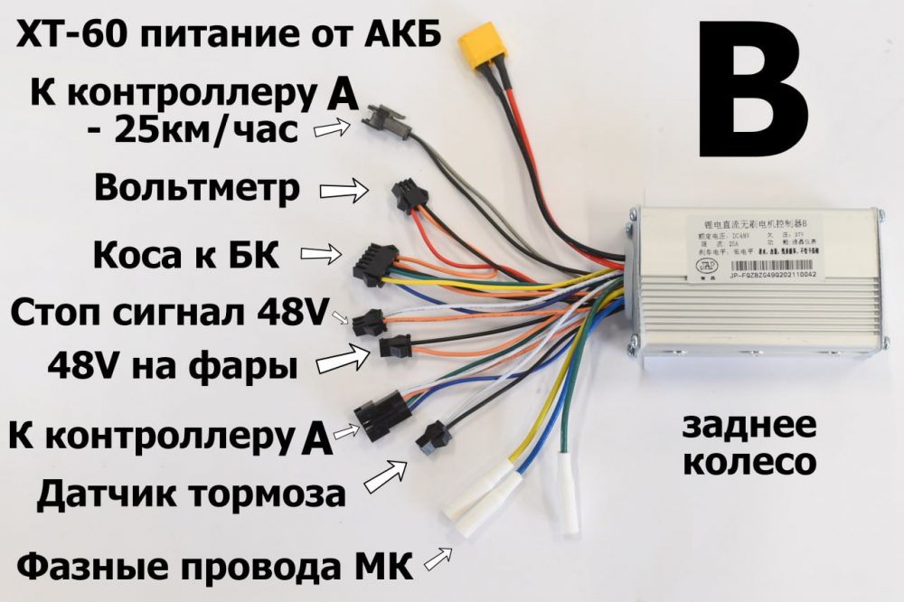 Два контроллера+дисплей для Kugoo G-booster 48V 25А