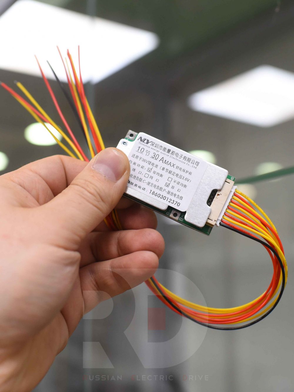 Плата BMS 10s 30a 36v (БМС) NLY с балансиром