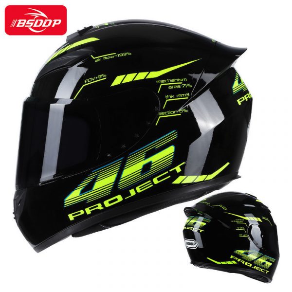 BSDDP внедорожный мотоциклетный шлем (черн-зел) 46PROJECT