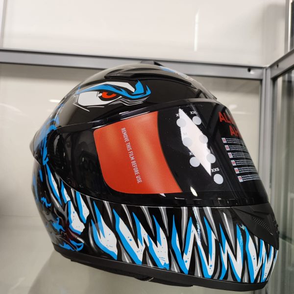 BSDDP внедорожный мотоциклетный шлем (черн-синий) челюсти