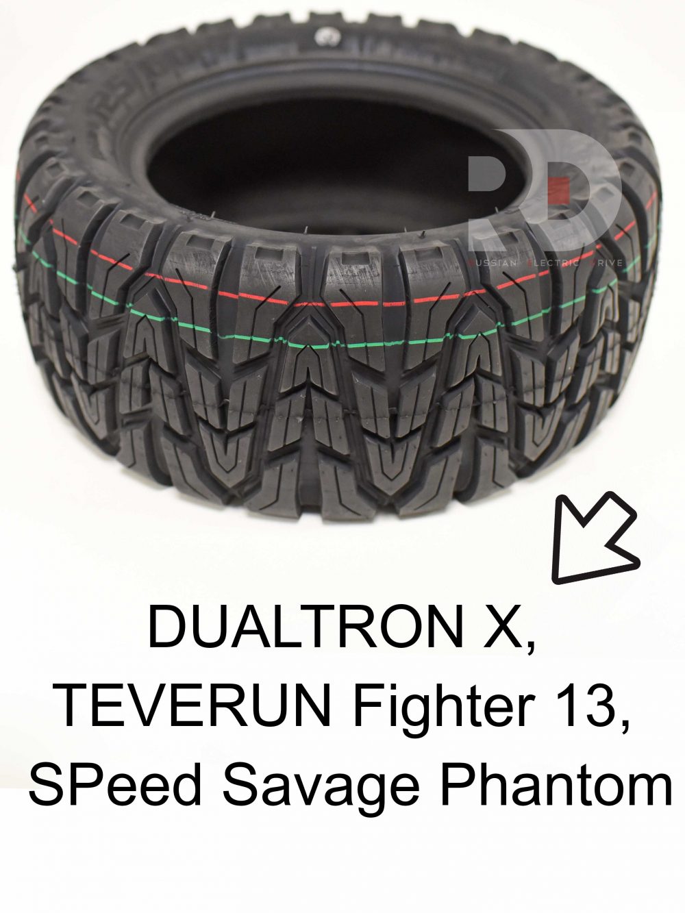 Покрышка TUOVT 125/60-7 (для DUALTRON X,TEVERUN Fighter 13, SPeed Savage Phantom) OFFROAD