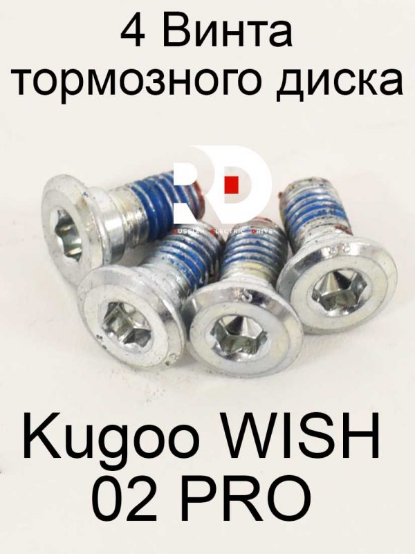 4 Винта тормозного диска Kugoo WISH 02 PRO (Куго Виш 02 про)