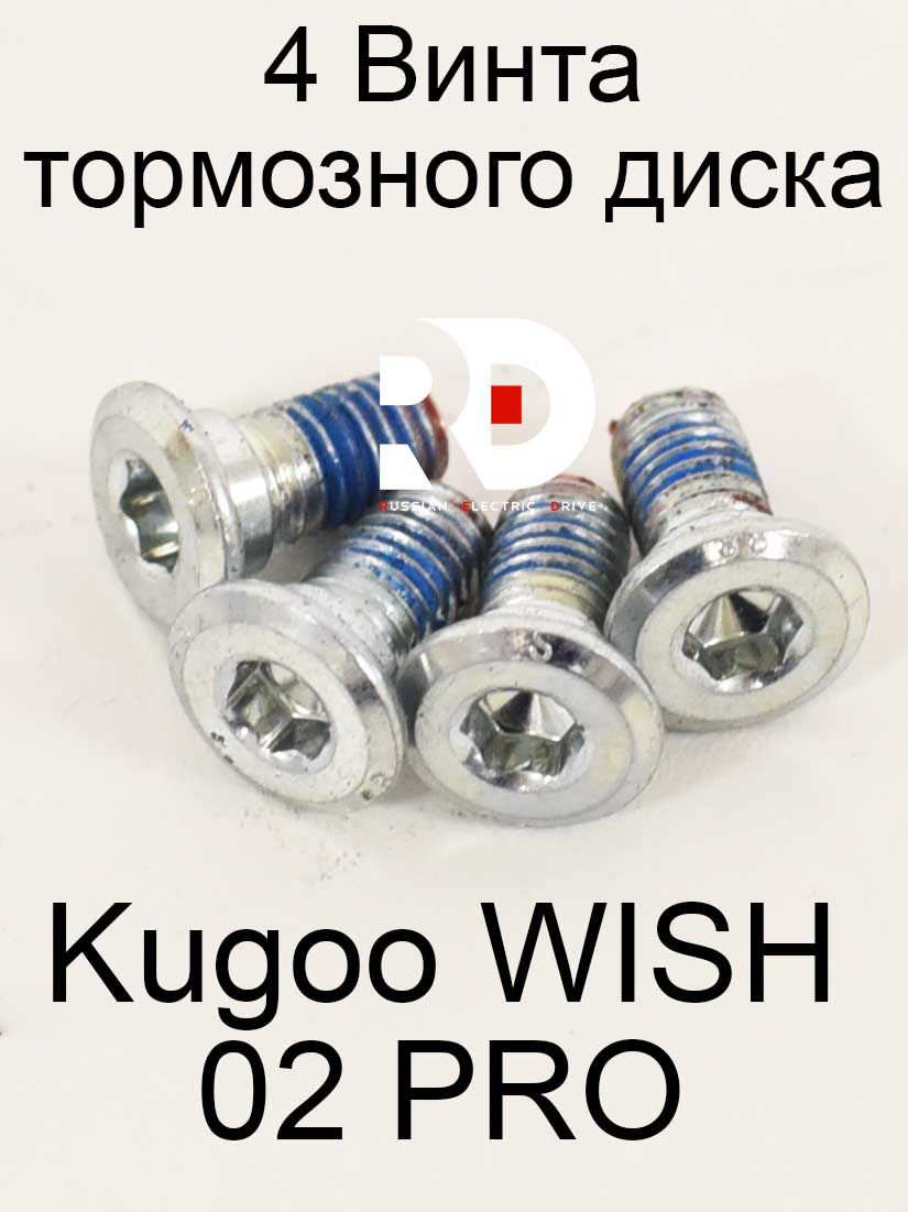 4 Винта тормозного диска Kugoo WISH 02 PRO (Куго Виш 02 про) 4 Винта тормозного диска Kugoo WISH 02 PRO (Куго Виш 02 про)