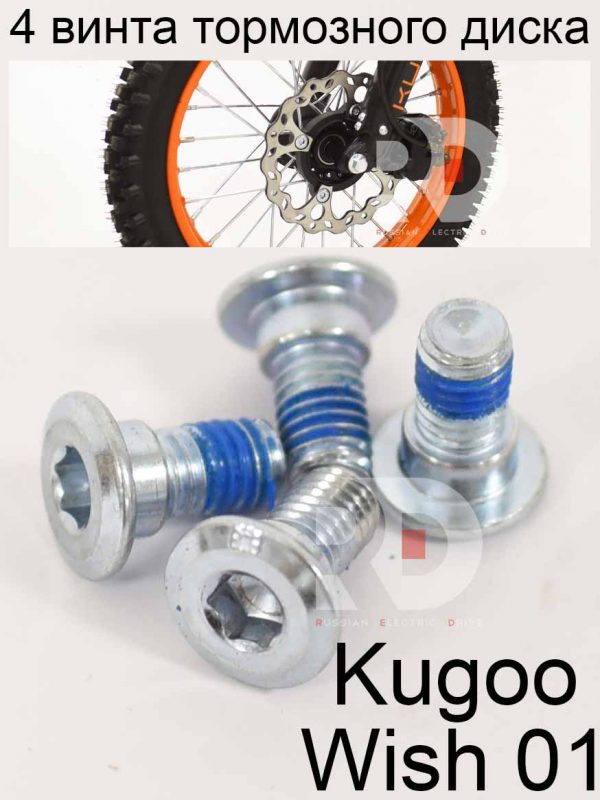 4 винта тормозного диска Kugoo Wish 01 (Куго Виш 01)