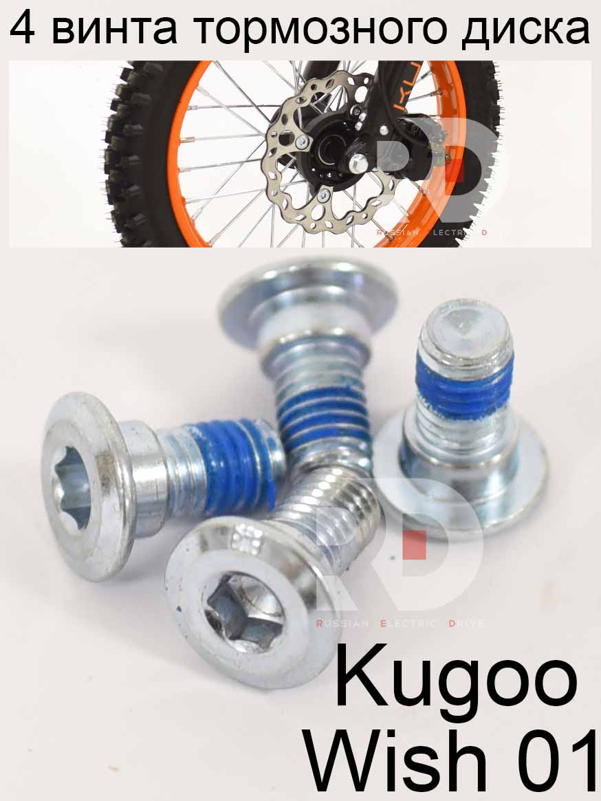 4 винта тормозного диска Kugoo Wish 01 (Куго Виш 01) 4 винта тормозного диска Kugoo Wish 01 (Куго Виш 01)
