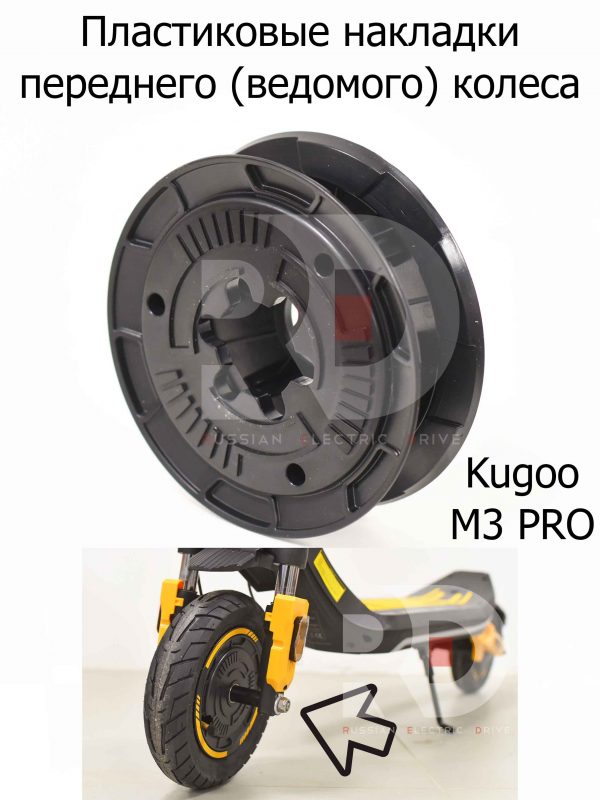 Пластиковые накладки переднего (ведомого) колеса Kugoo M3 PRO (Куго М3 ПРО)
