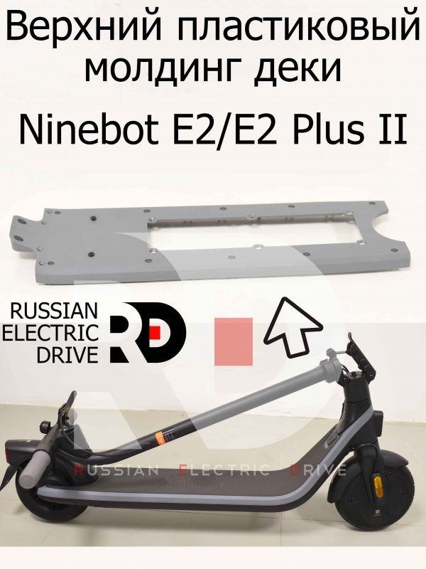 Верхний пластиковый молдинг деки Ninebot E2/E2 Plus II (Найнбот Е2/Е2 Плюс Два)