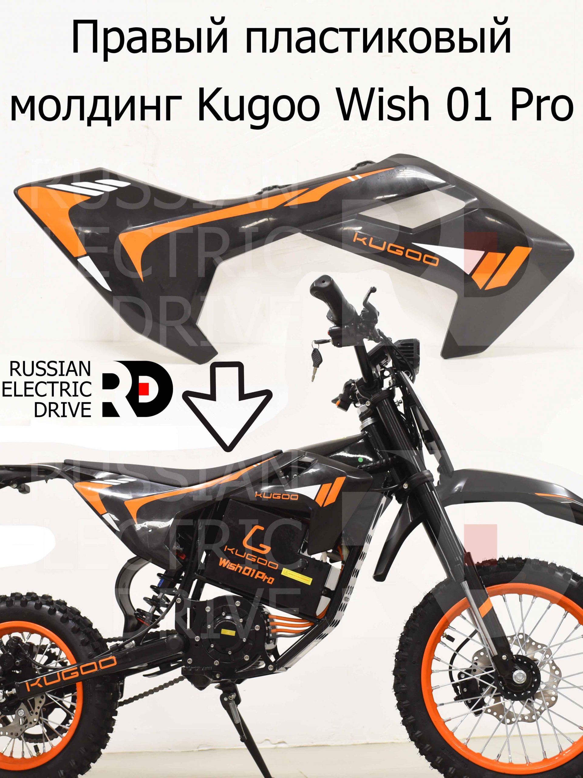 Правый пластиковый молдинг Kugoo Wish 01 Pro (Куго Виш 01 Про) Правый пластиковый молдинг Kugoo Wish 01 Pro (Куго Виш 01 Про)